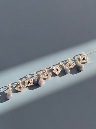 Ember Birthstone Necklace - Silver