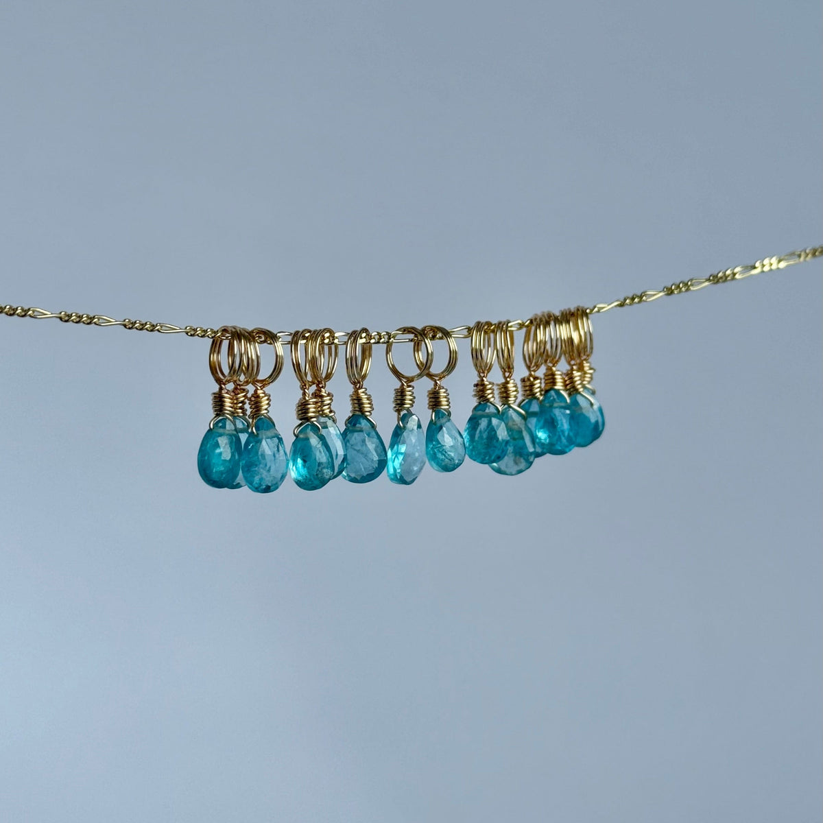 Blue Apatite for Mental Fog - Crystal Charm