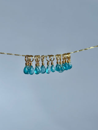 Neon Blue Apatite Droplet