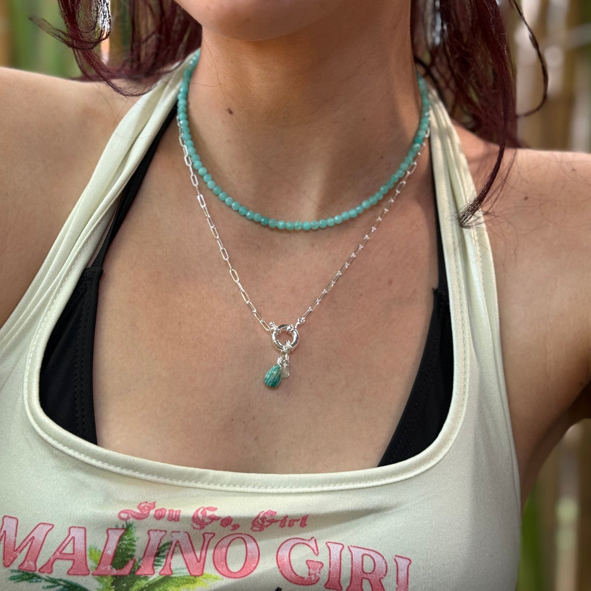 Amazonite for Clear Communication - Crystal Beaded Necklace