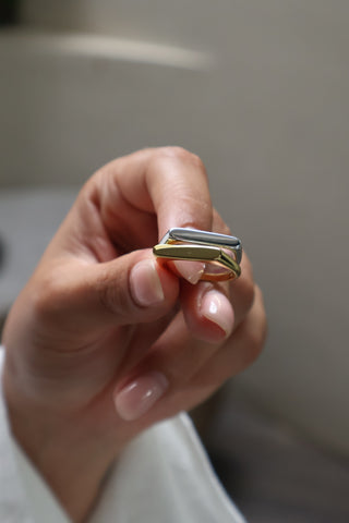 Asteria Bar Ring - Engravable, Sterling Silver