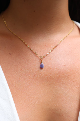 Tanzanite Droplet - December Birthstone
