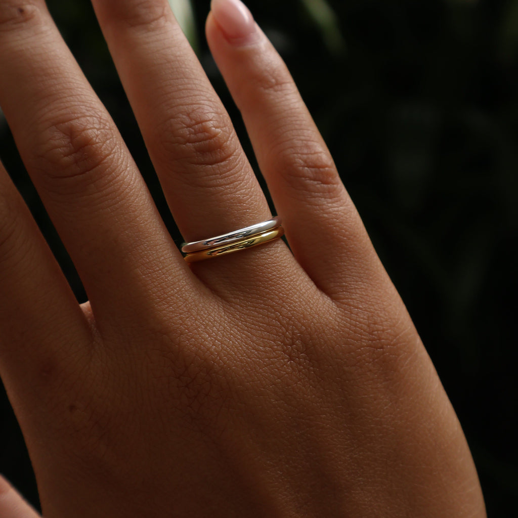 Band Ring Example Simple Band Ring | Waterproof Gold | Botanical H2O – Botanical H2o