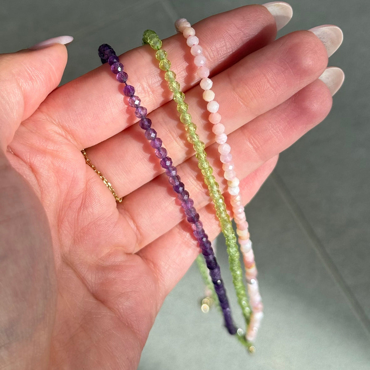 Peridot for Abundance - Crystal Beaded Necklace