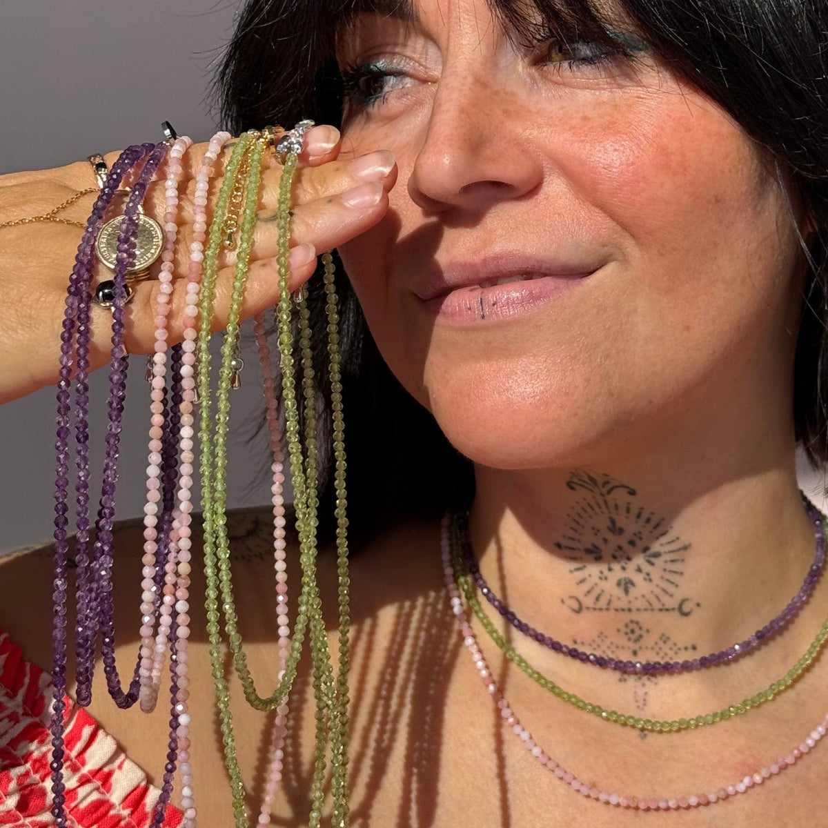 Amethyst for Inner Peace - Crystal Beaded Necklace