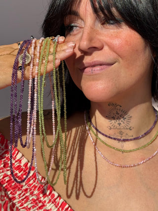 Amethyst Beaded Necklace