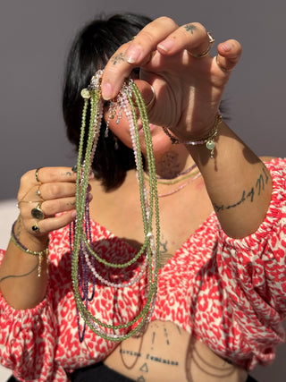 Peridot Beaded Necklace