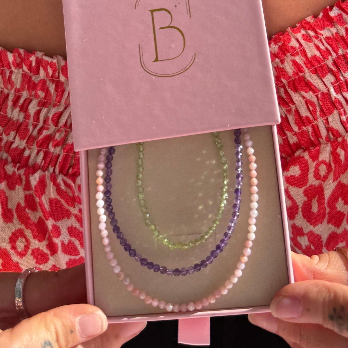 Peridot Crystal for Abundance - Beaded Anklet