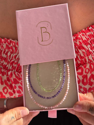Amethyst Beaded Bracelet