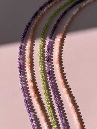 Amethyst Beaded Anklet