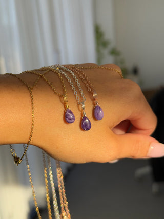 Russian Charoite Droplet
