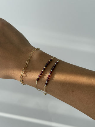 Adjustable Birthstone Bracelet