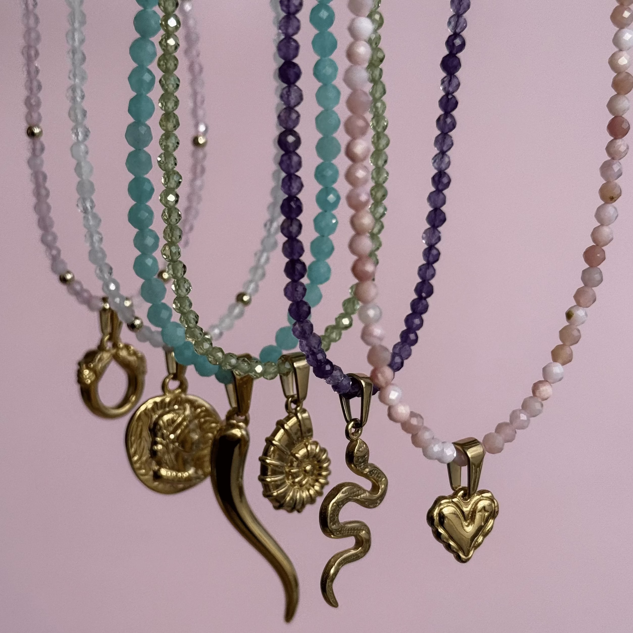 Peridot for Abundance - Crystal Beaded Necklace