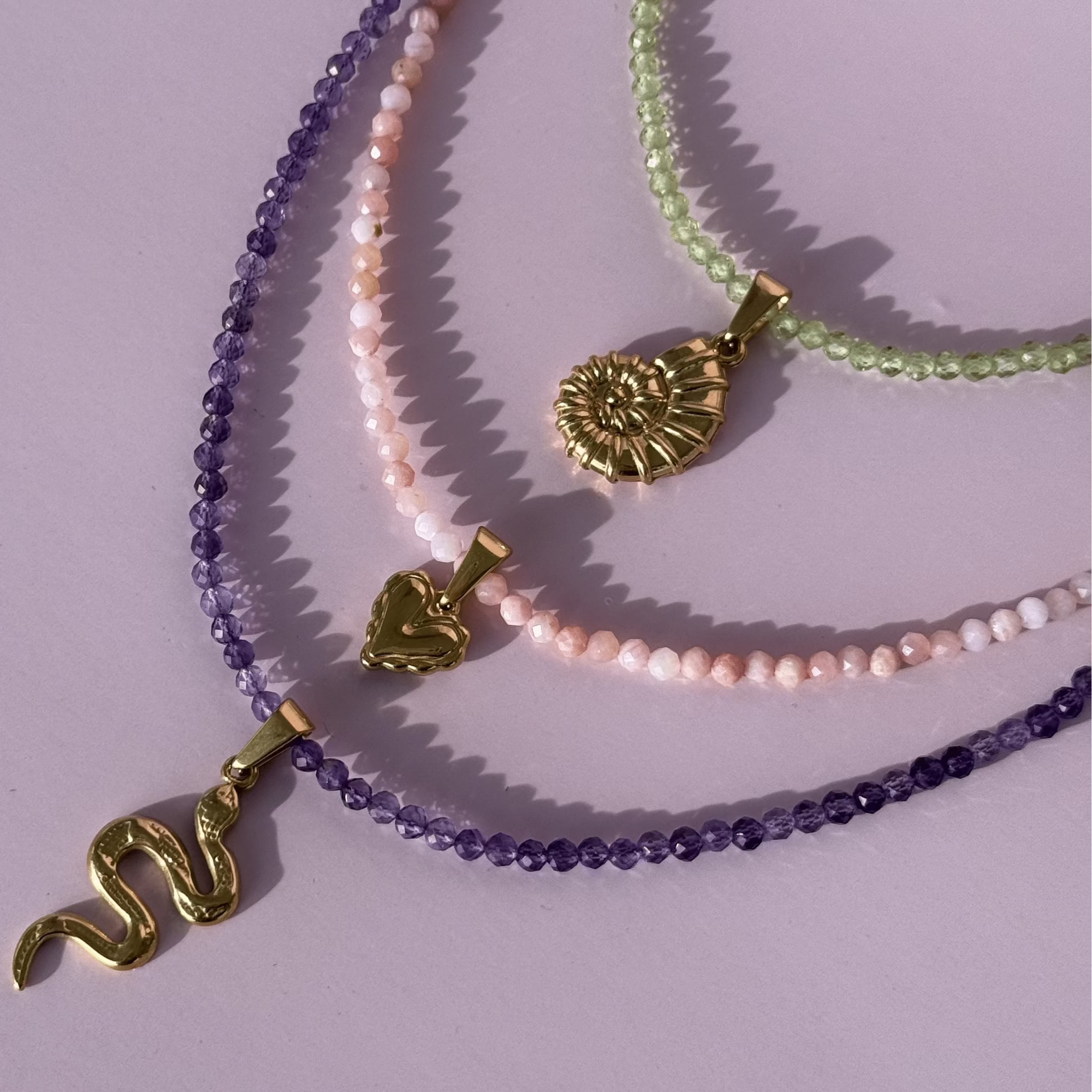 Amethyst for Inner Peace - Crystal Beaded Necklace
