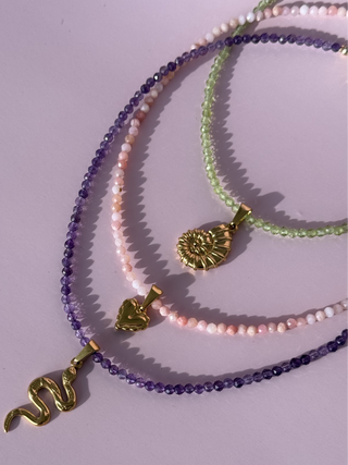 Amethyst Beaded Necklace
