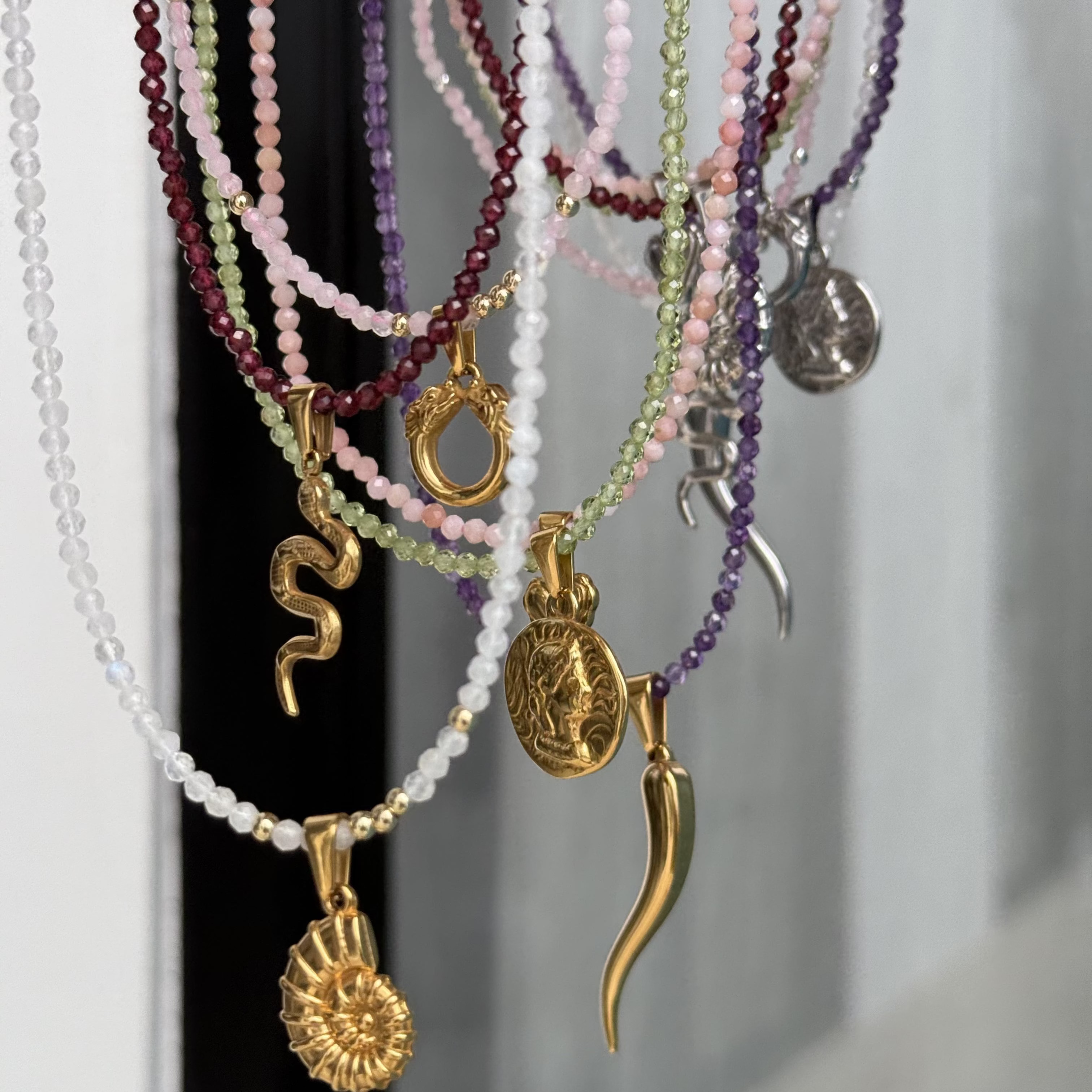 Amethyst for Inner Peace - Crystal Beaded Necklace