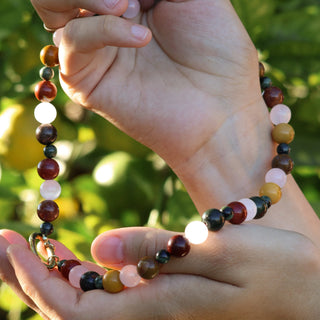 Grounded | Crystal Beaded Charm Necklace