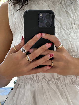 Sahara Ring - Black Tourmaline and Tanzanite