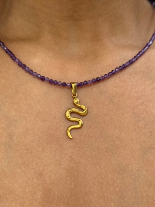 Amethyst Beaded Necklace