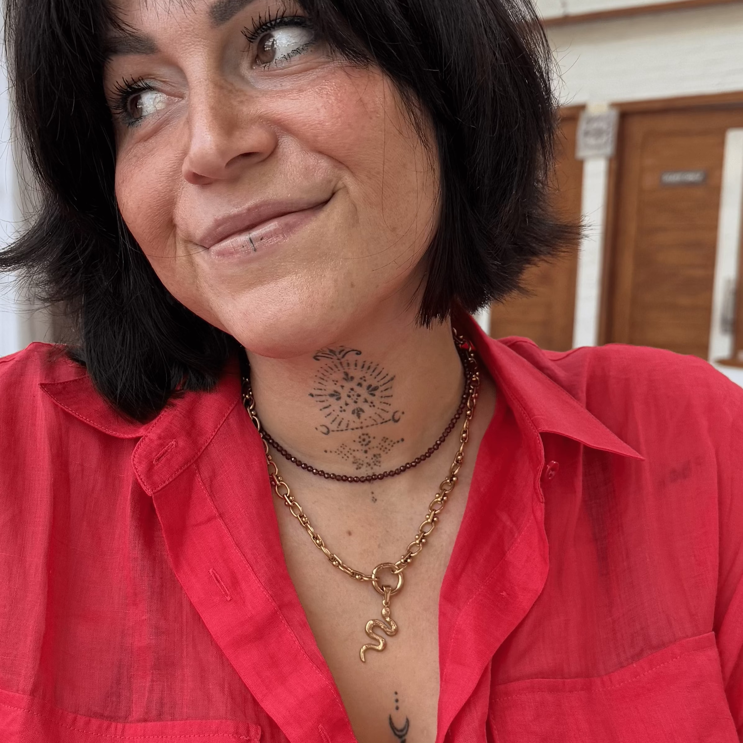 Garnet for Motivation - Crystal Beaded Necklace