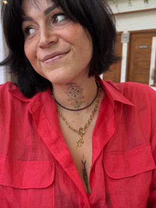 Garnet Beaded Necklace