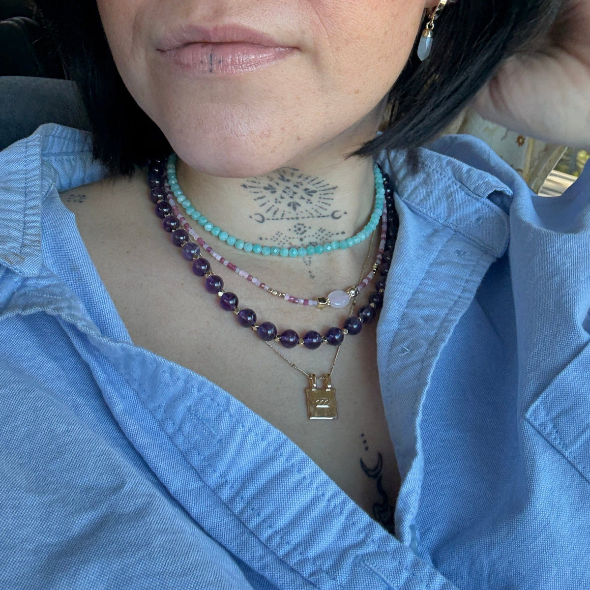 Amazonite for Clear Communication - Crystal Beaded Necklace