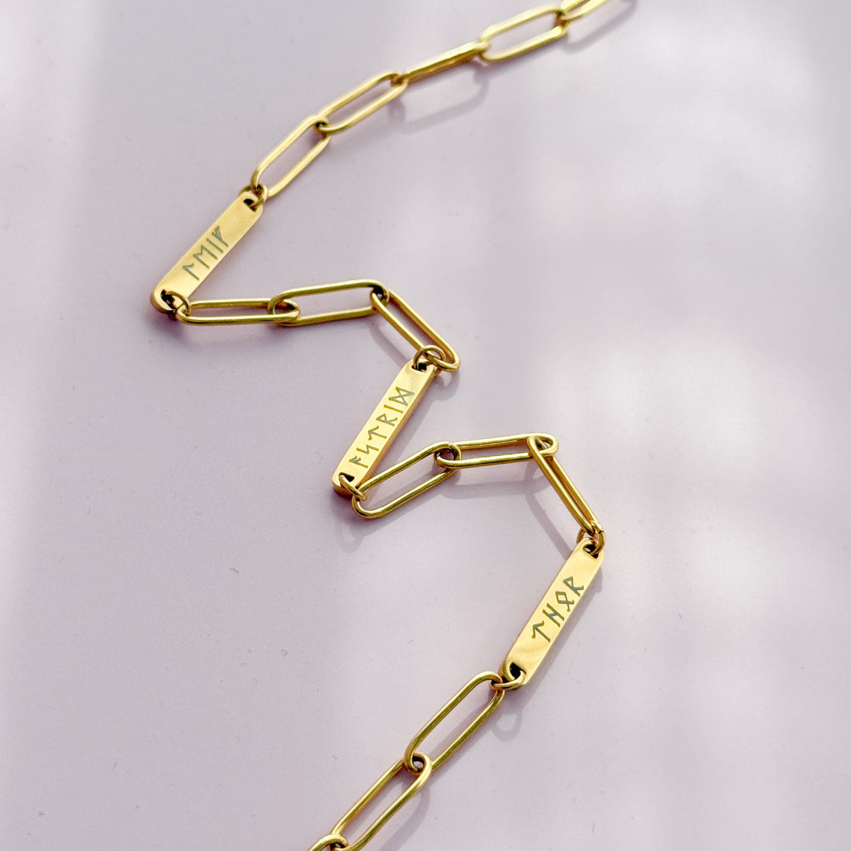 Engraved Bar Necklace