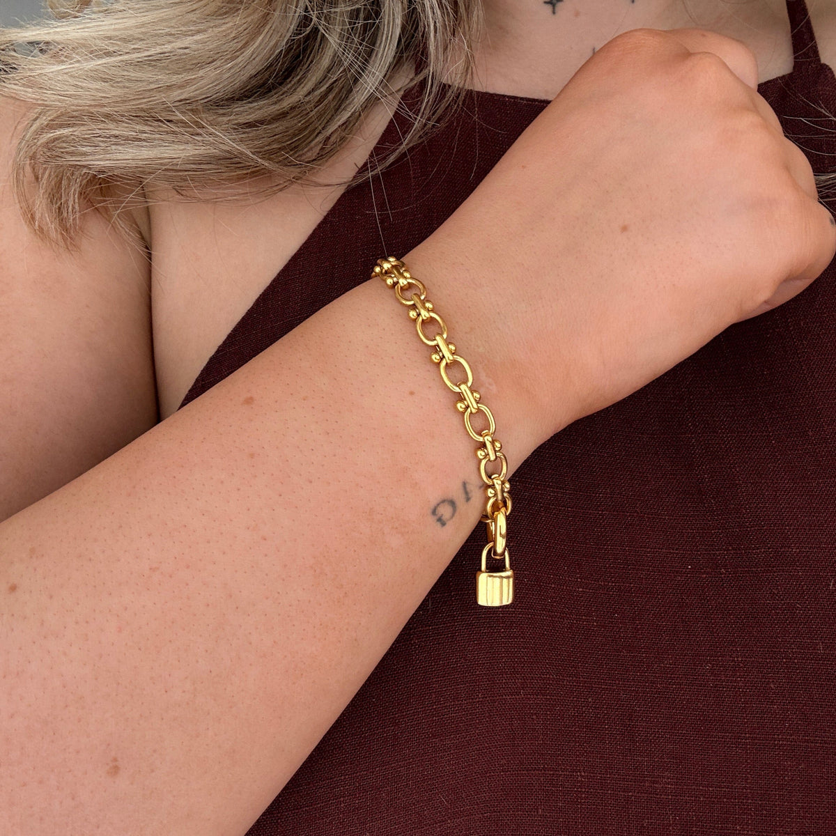 Forever Yours Padlock Charm