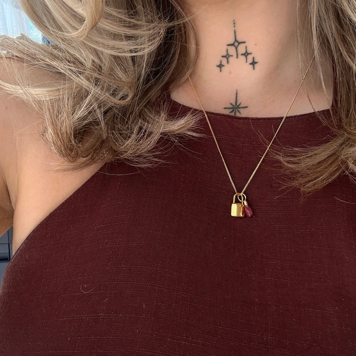 Forever Yours Padlock Charm