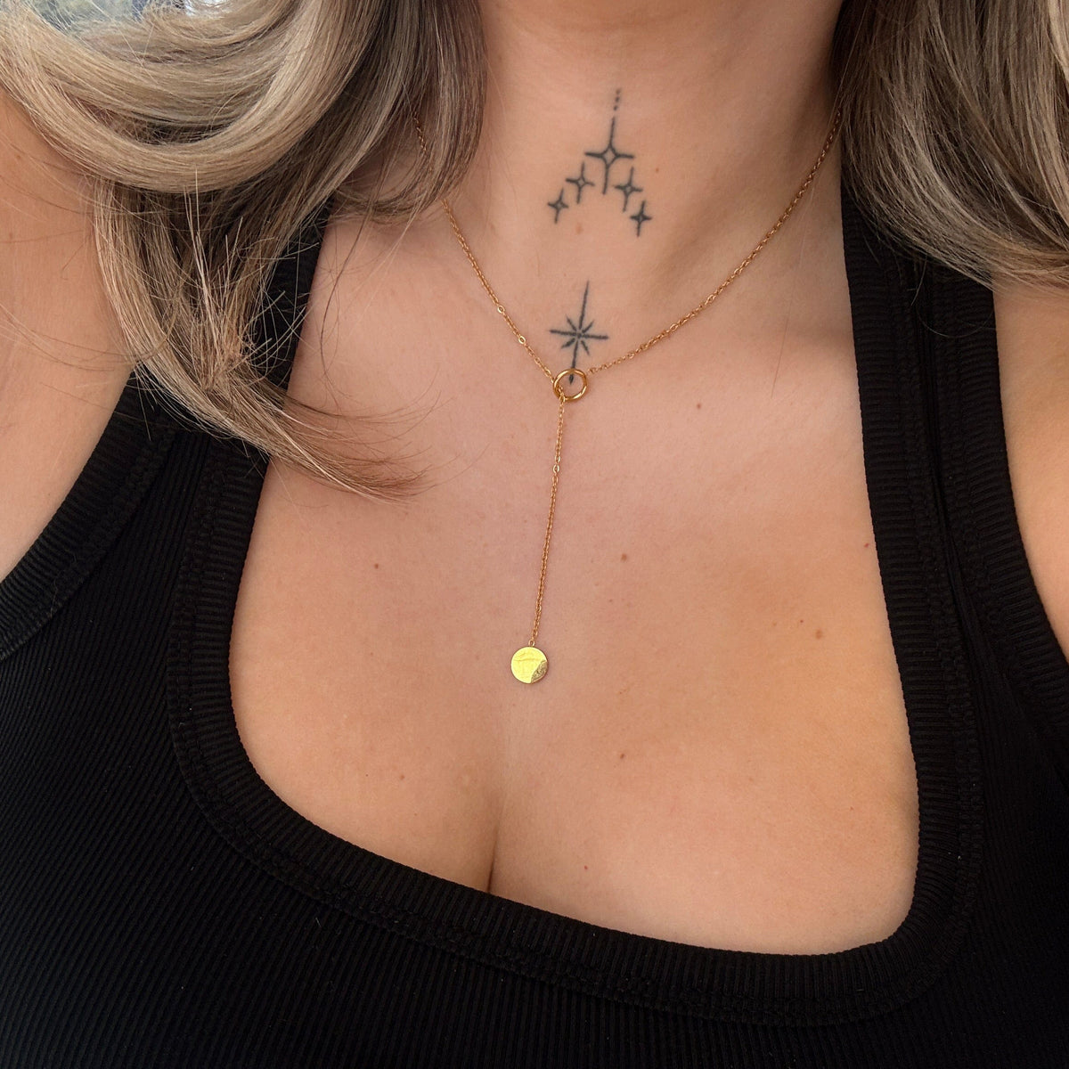 Halo Lariat Necklace