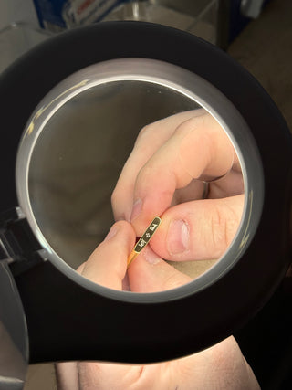 Asteria Bar Ring - Engravable, Sterling Silver