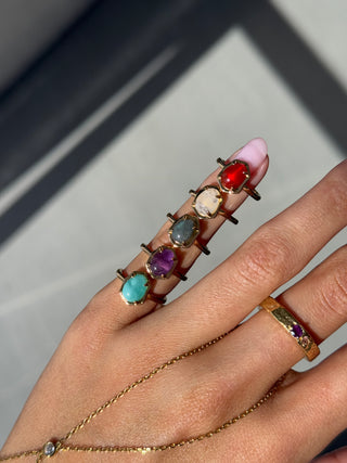 Juniper Pinky Ring Amazonite
