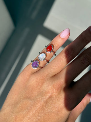 Juniper Pinky Ring Moonstone