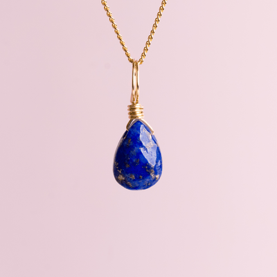 Lapis Lazuli to Speak Your Truth - Crystal Charm