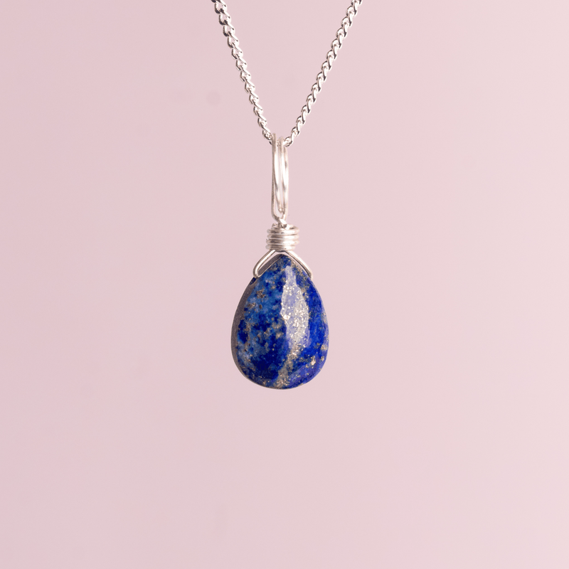 Lapis Lazuli to Speak Your Truth - Crystal Charm