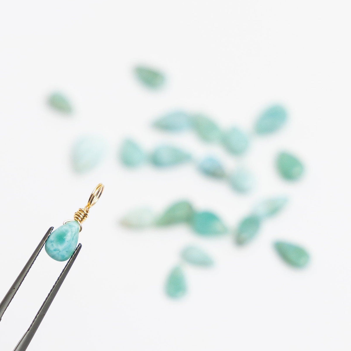 Larimar to Relax & Unwind - Crystal Charm
