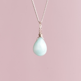 Larimar to Relax & Unwind - Crystal Charm