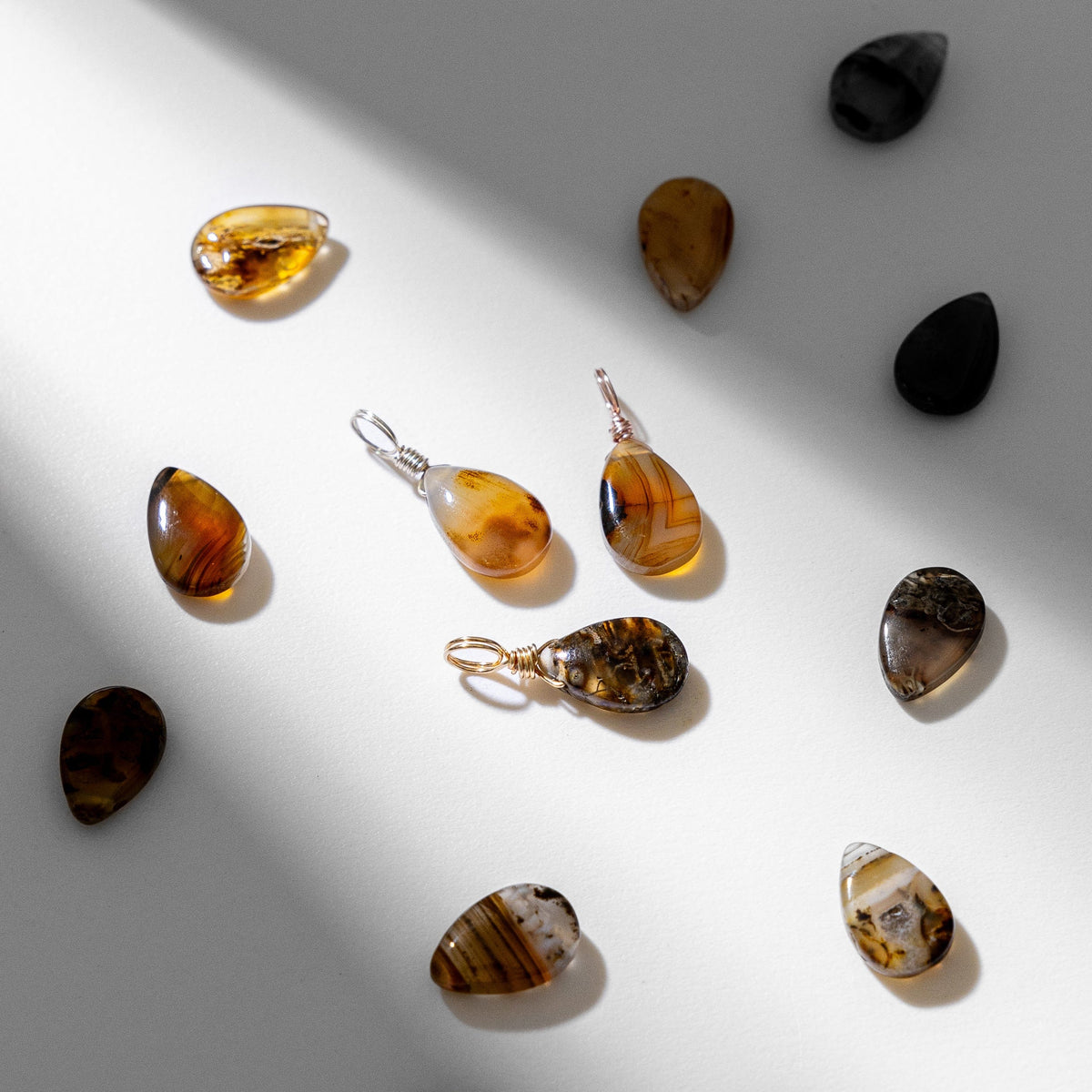 Montana Agate for Calm & Steady - Crystal Charm