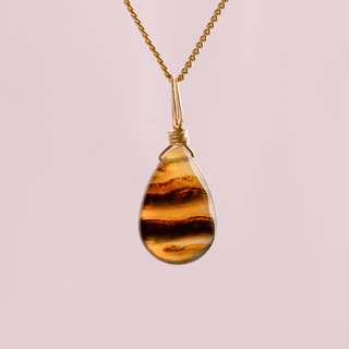 Montana Agate for Calm & Steady - Crystal Charm