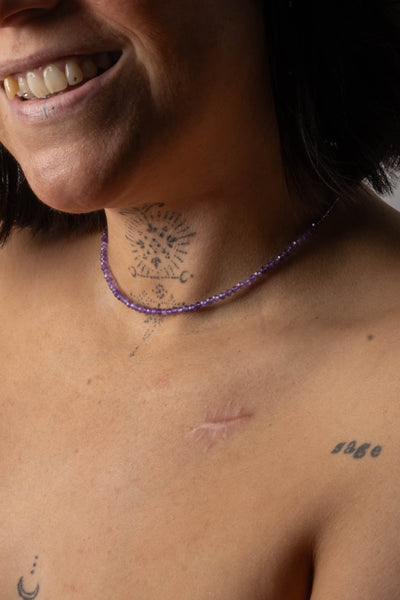 Amethyst Beaded Necklace