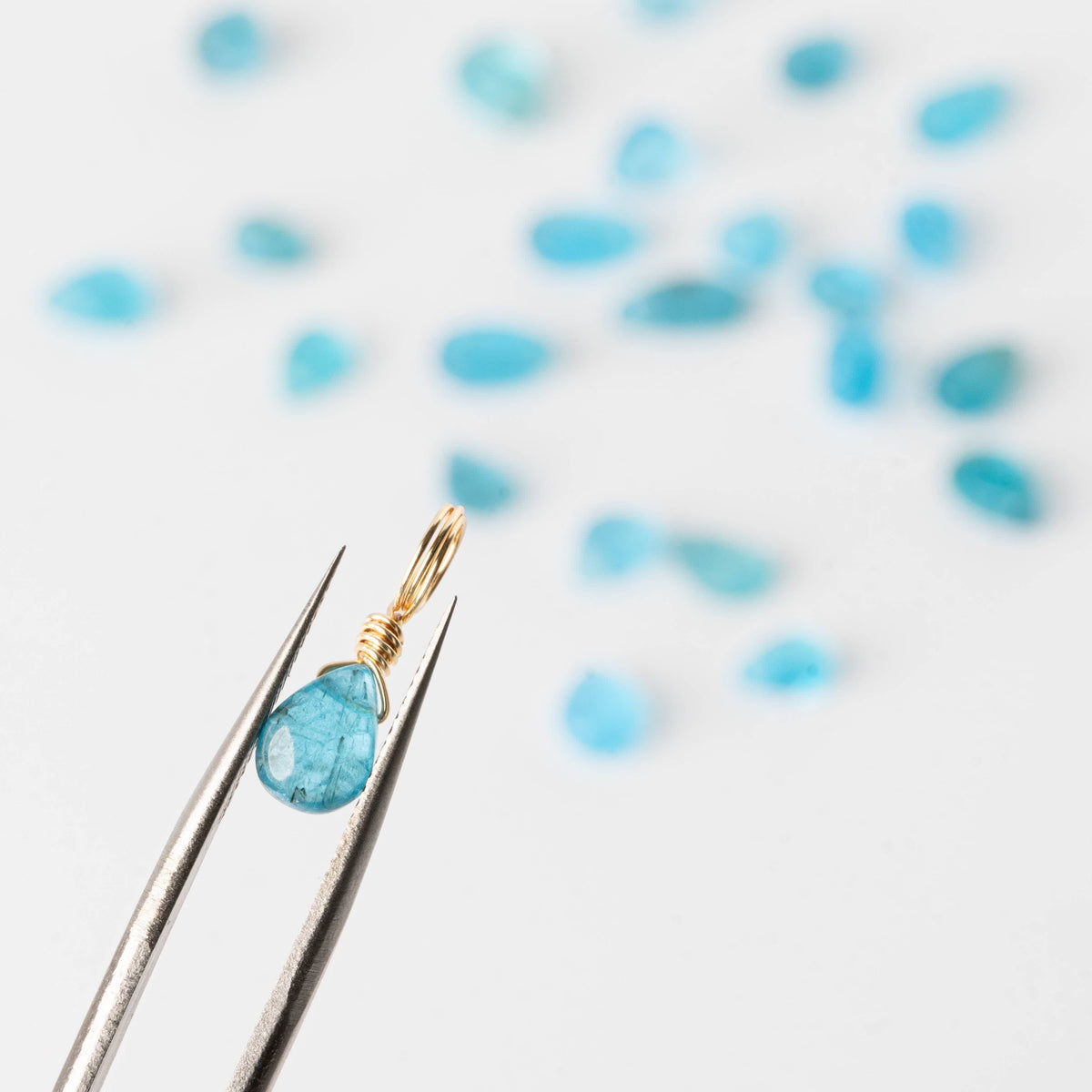 Blue Apatite for Mental Fog - Crystal Charm