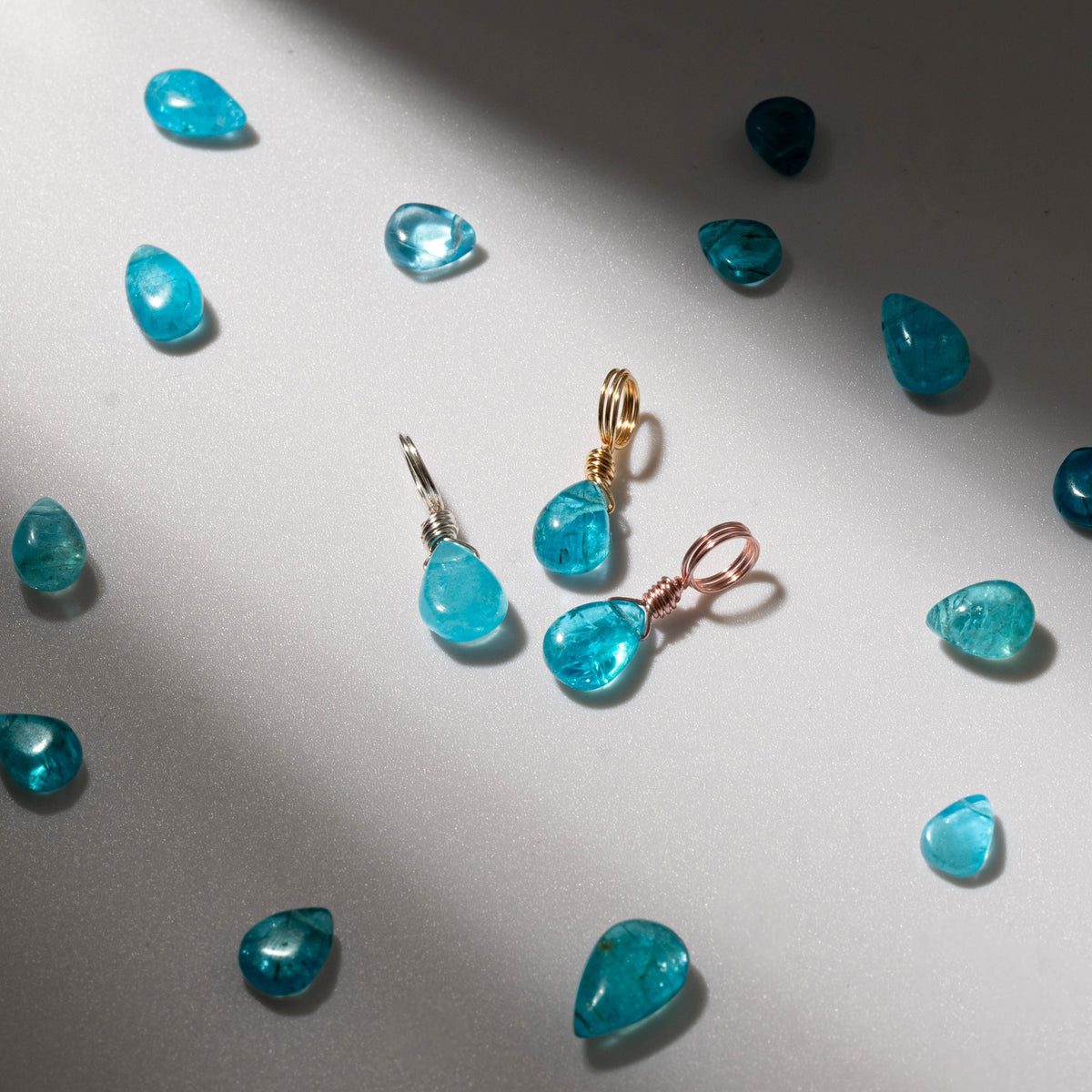 Blue Apatite for Mental Fog - Crystal Charm
