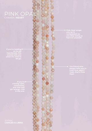 Pink Opal Beaded Anklet