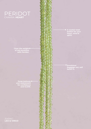 Peridot Beaded Anklet