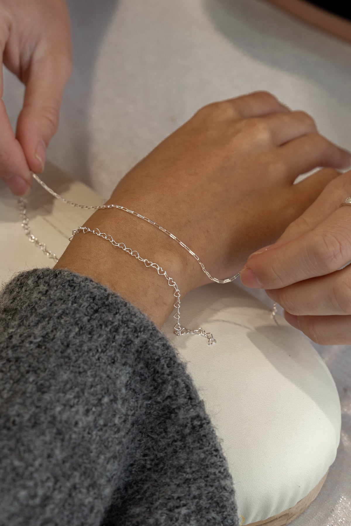 Permanent jewellery soldered bracelet appointment