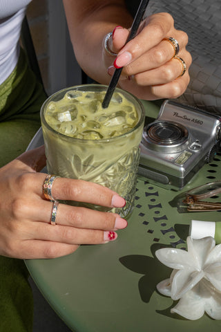 Sahara Ring - Rose Quartz and Peridot