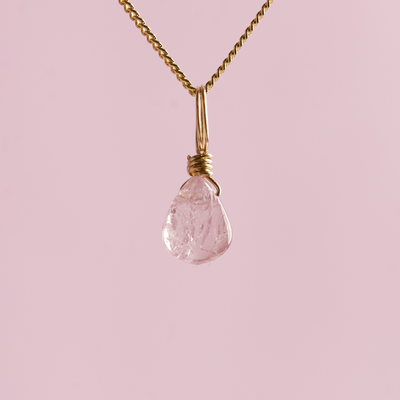 Pink Spinel for Strength - Crystal Charm
