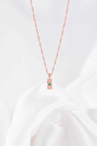 Birthstone Pendant - May Emerald