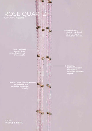 Rose Quartz Beaded Anklet