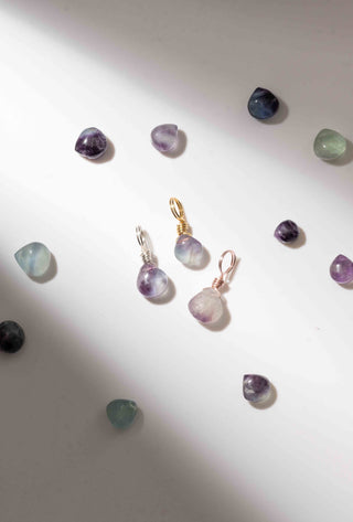 Rainbow Fluorite Droplet